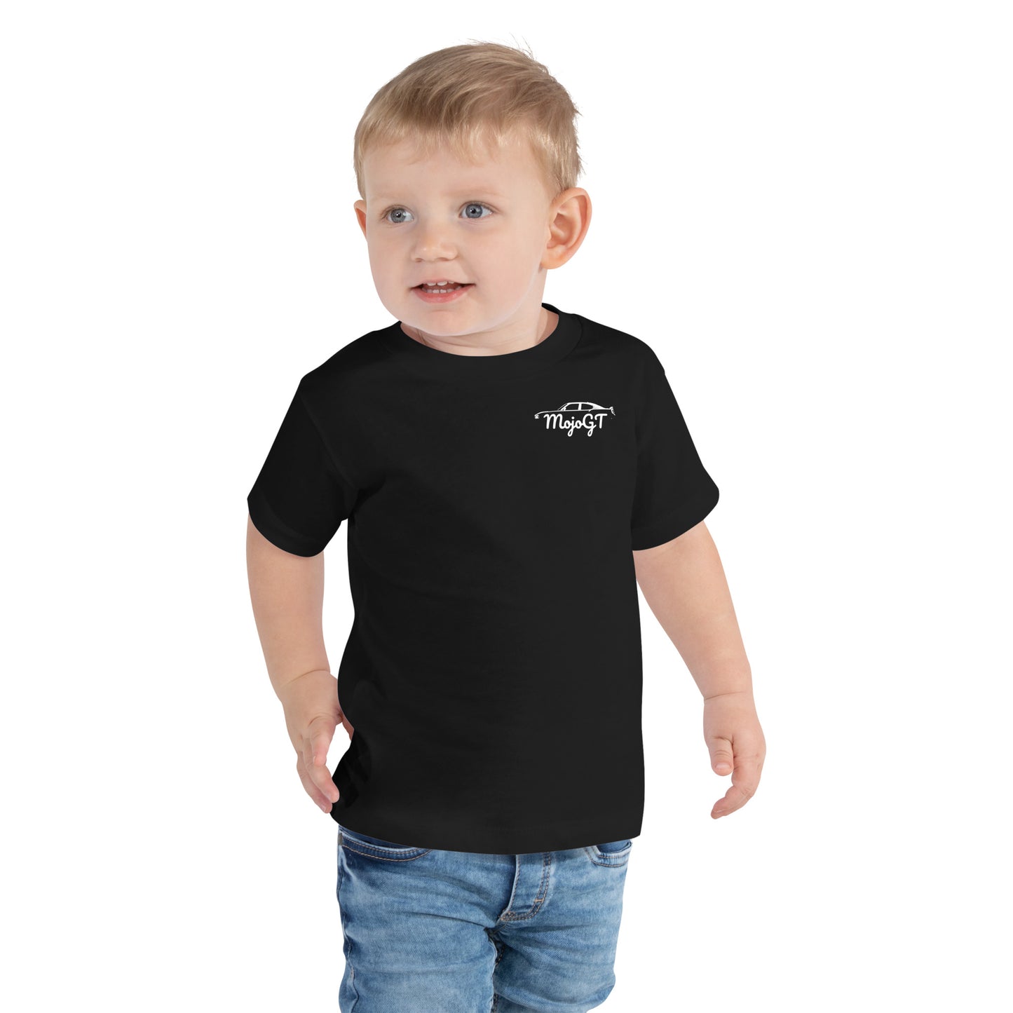 Toddler Short Sleeve Tee w/ White MojoGT Logo